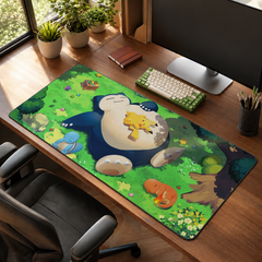 Pikachu & Snorlax Pokemon Mouse Pad