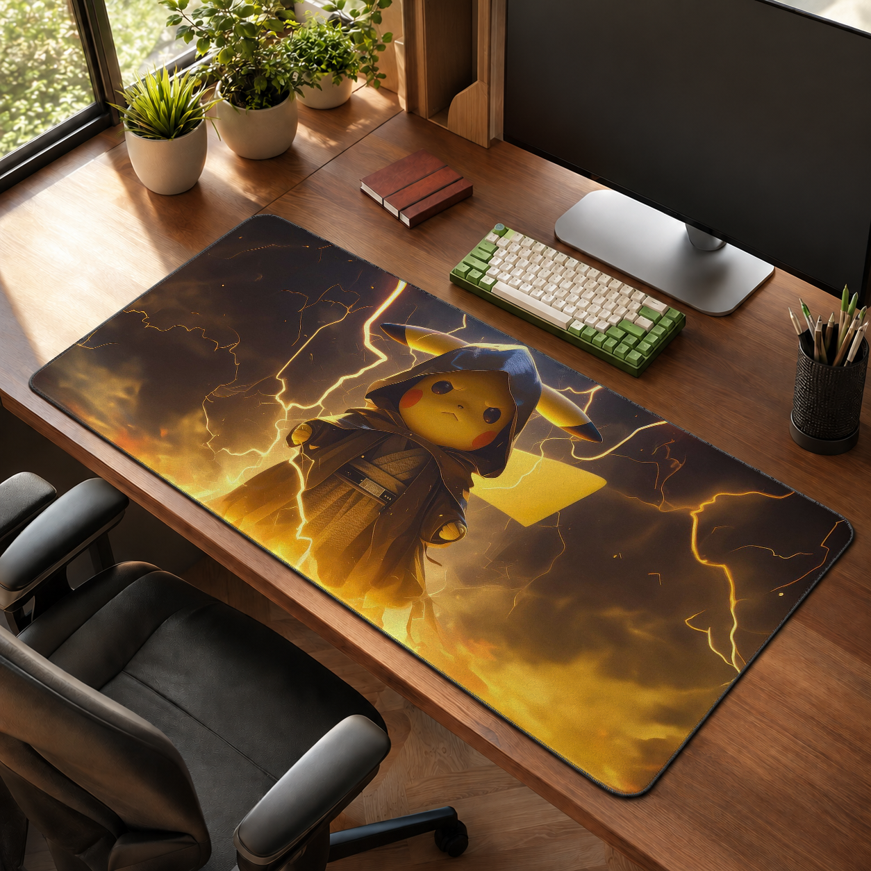 Pikachu Karanlık Şimşek Pokemon Mouse Pad