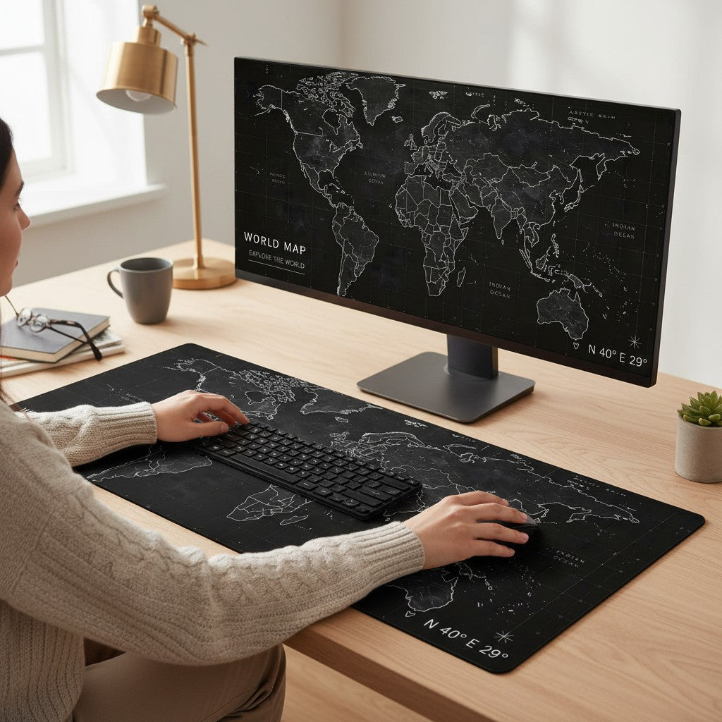 Midnight Atlas Mouse Pad