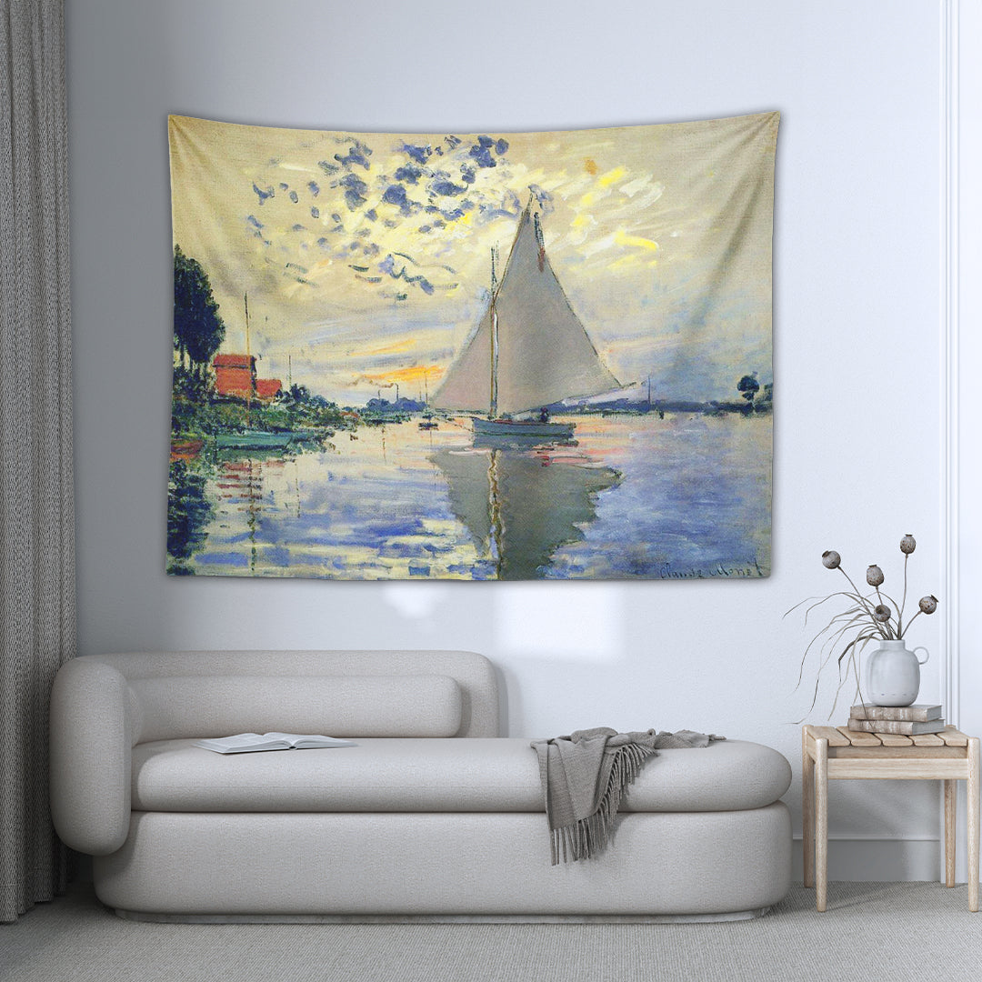 Sailboats - Claude Monet Duvar Örtüsü