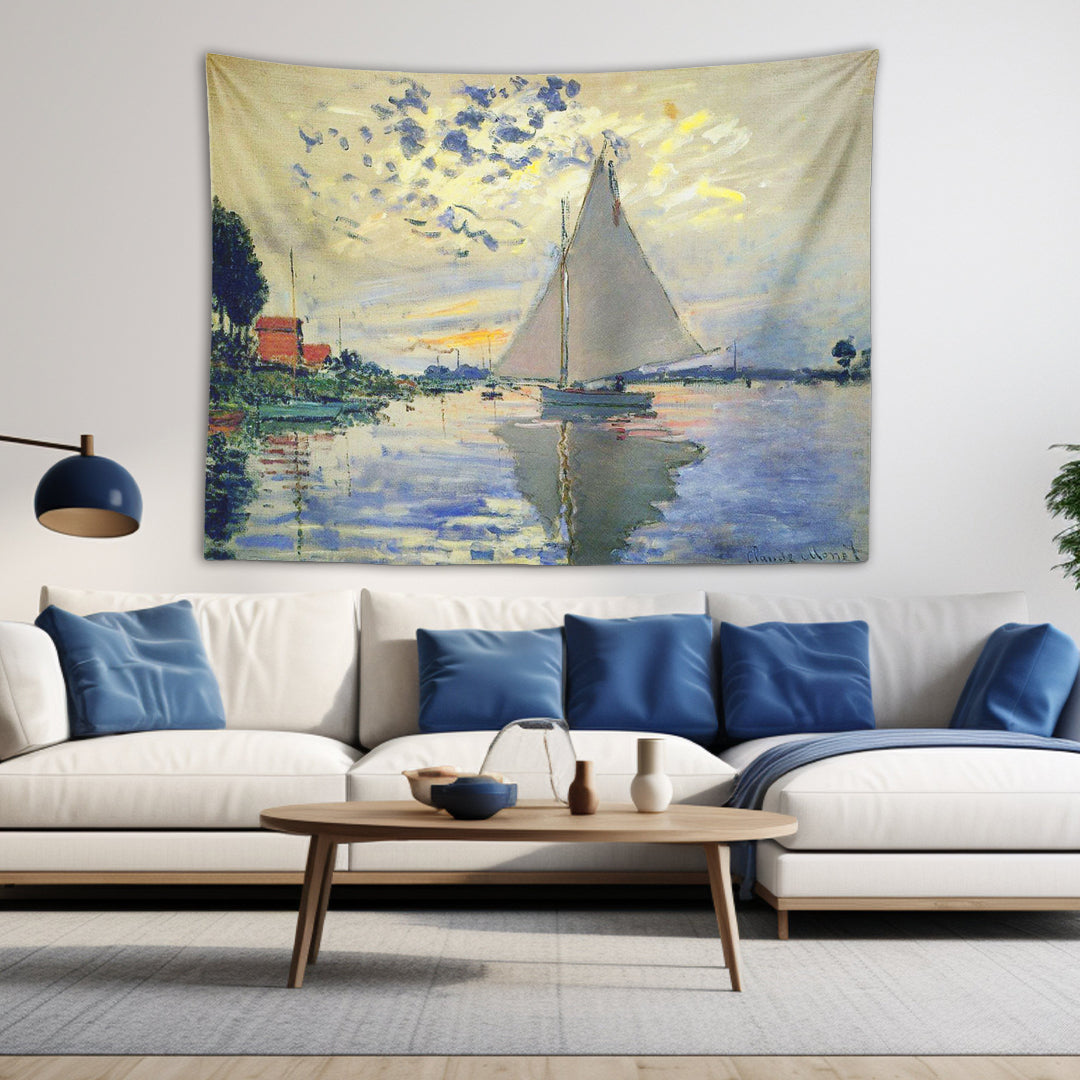 Sailboats - Claude Monet Duvar Örtüsü