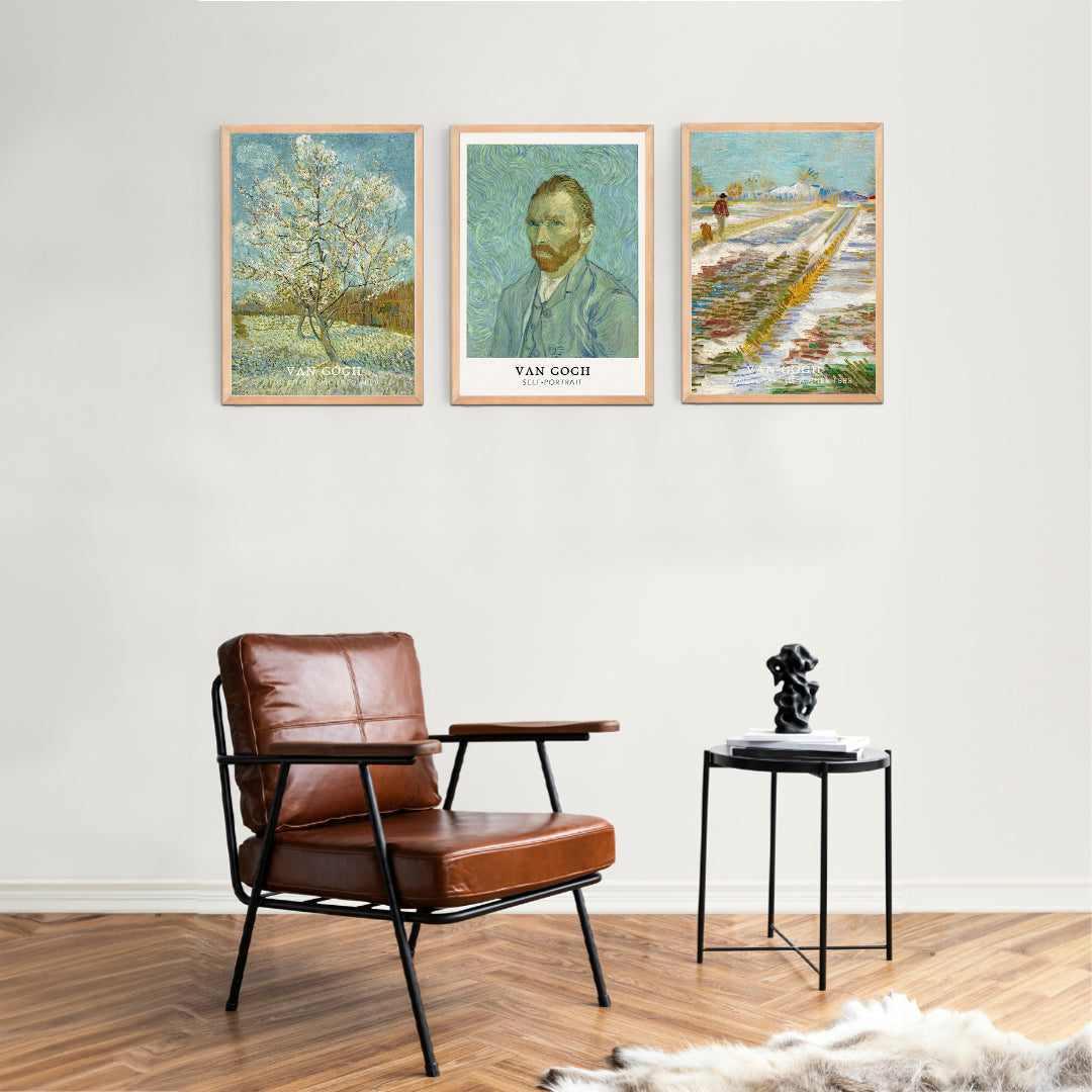 Van Gogh Self Portrait 3'lü Seti