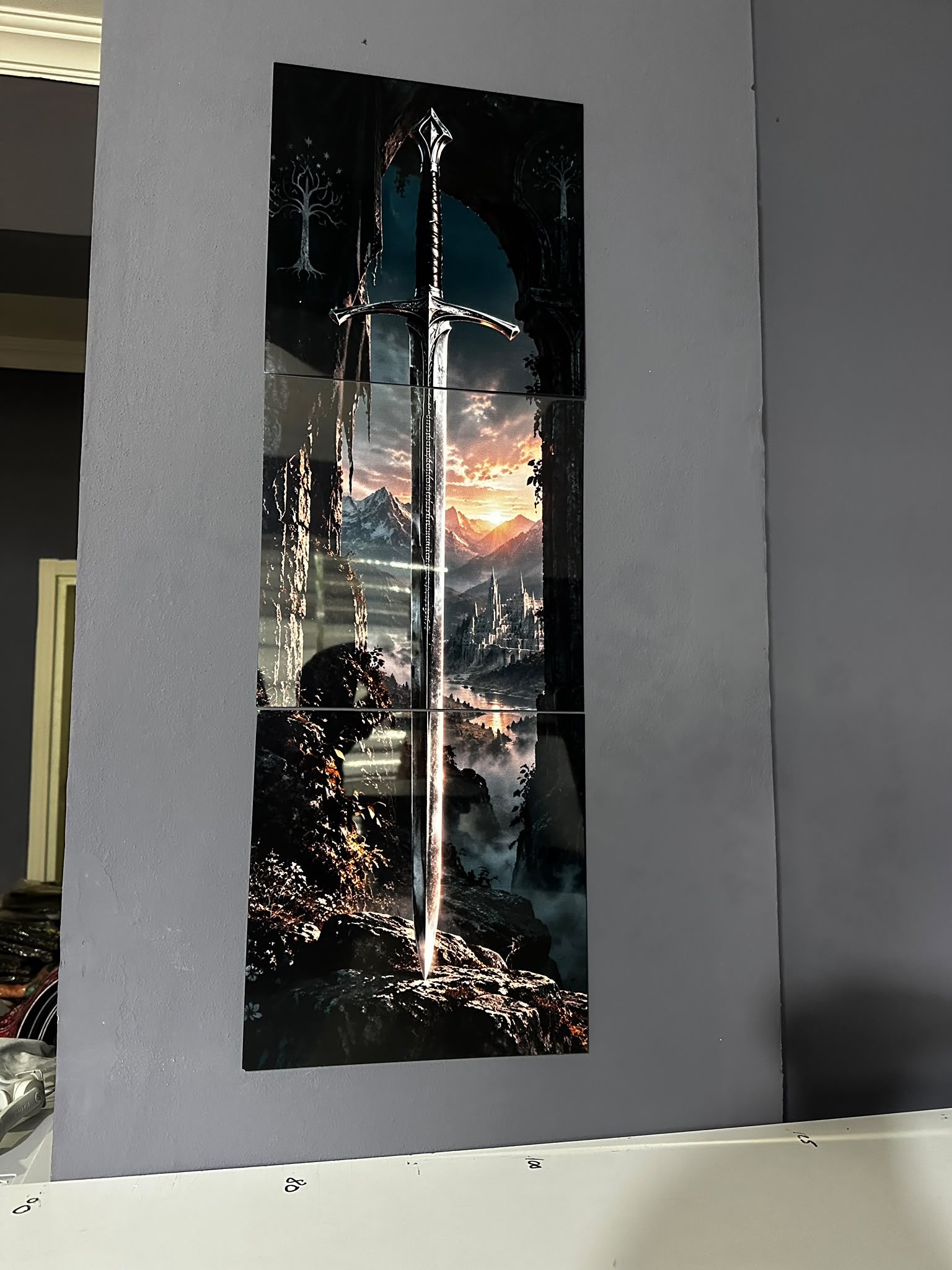 Anduril – Batı’nın Alevi | 3 Parça Metal Poster Seti