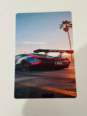 McLaren P1 GTR Sunset Palms Metal Duvar Tablosu