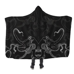 Octopus Kapüşonlu Battaniye