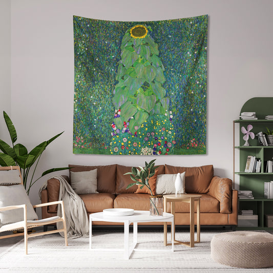 Gustav Klimt , Ayçiçeği 1908 Duvar Örtüsü