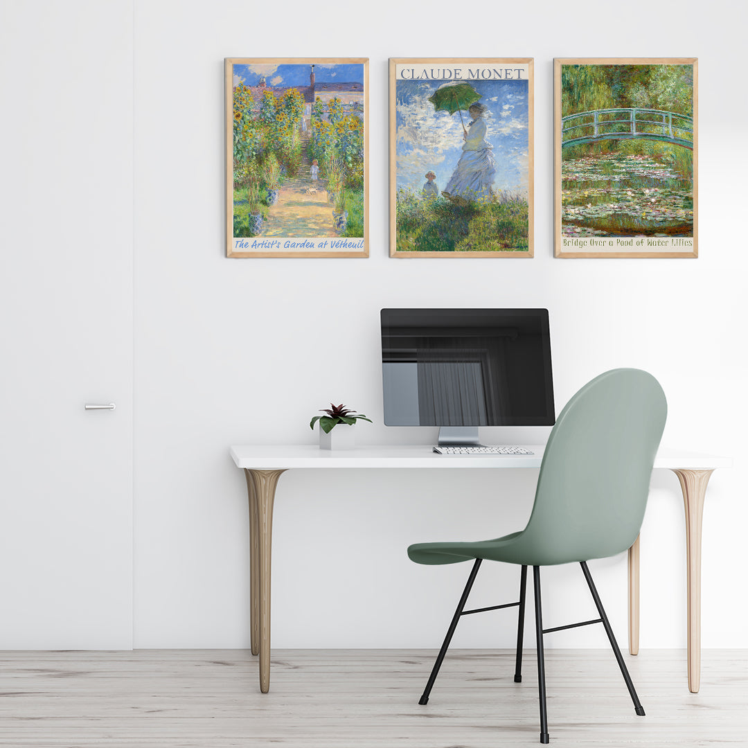 Claude Monet-I 3'lü Set