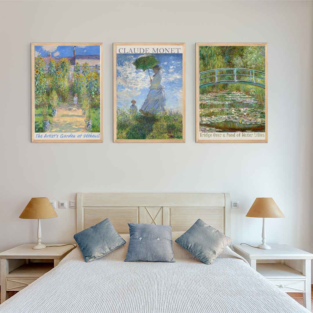Claude Monet-I 3'lü Set