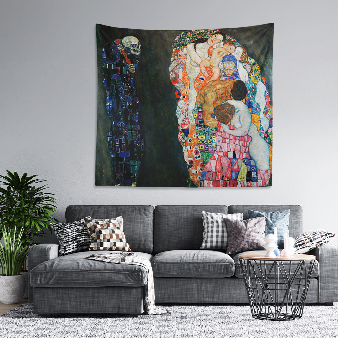 Ölüm ve Yaşam-Death and Life, Gustav Klimt Duvar Örtüsü