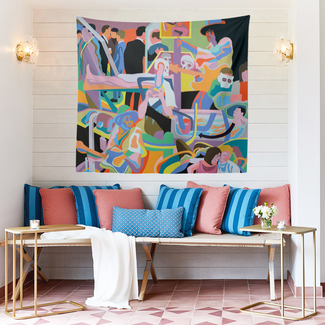 Flower Power Duvar Örtüsü