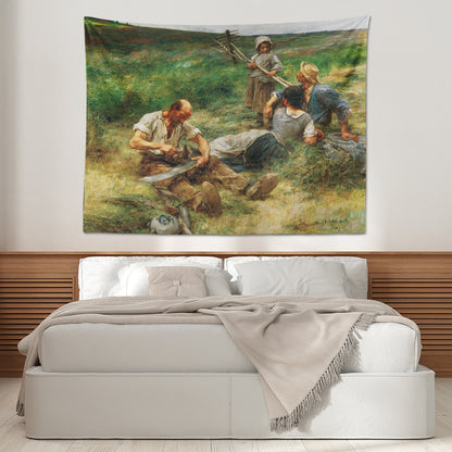 Haymaking(Saman yapma),Léon-Augustin Lhermitte