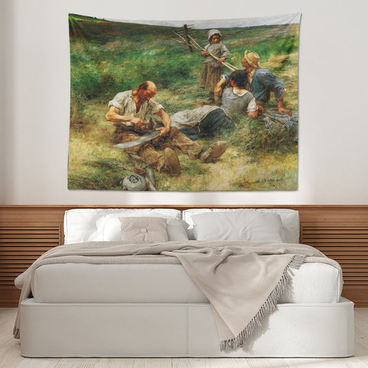 Haymaking(Saman yapma),Léon-Augustin Lhermitte