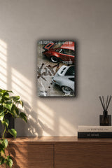 Classic Porsche 911 Retro Grunge Streetwear Metal Duvar Tablosu