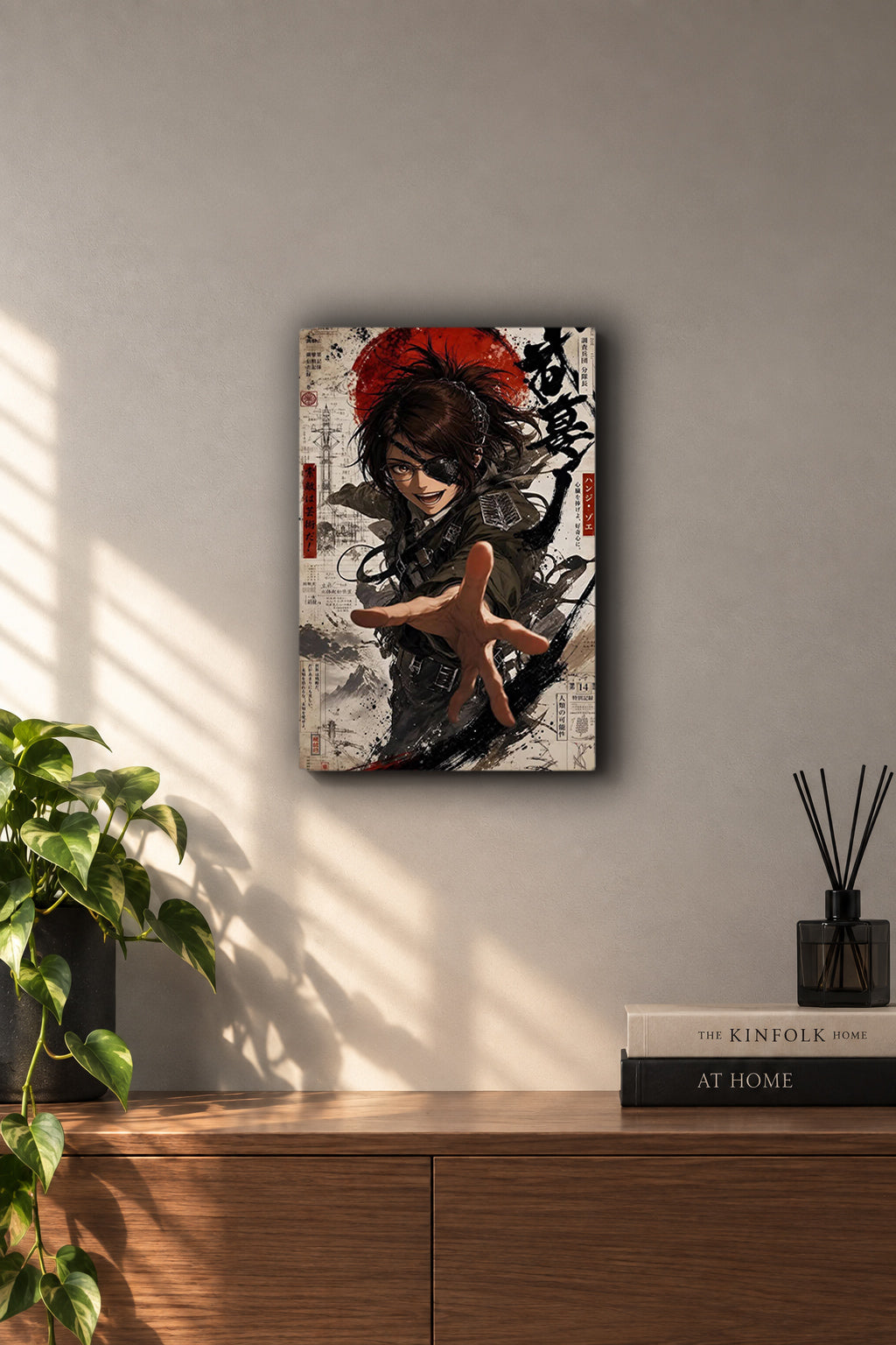 Attack on Titan Hange Zoe Sumi-e Metal Duvar Tablosu
