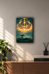 Elden Ring The Tarnished Great Rune Metal Duvar Tablosu