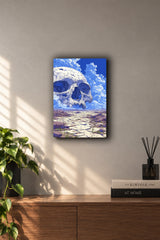Giant Skull Cloudscape Anime Metal Duvar Tablosu