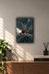 Spider-Man Skyscraper Free Fall Metal Duvar Tablosu