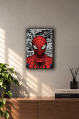 Spider-Man Vintage Comic Collage Metal Duvar Tablosu