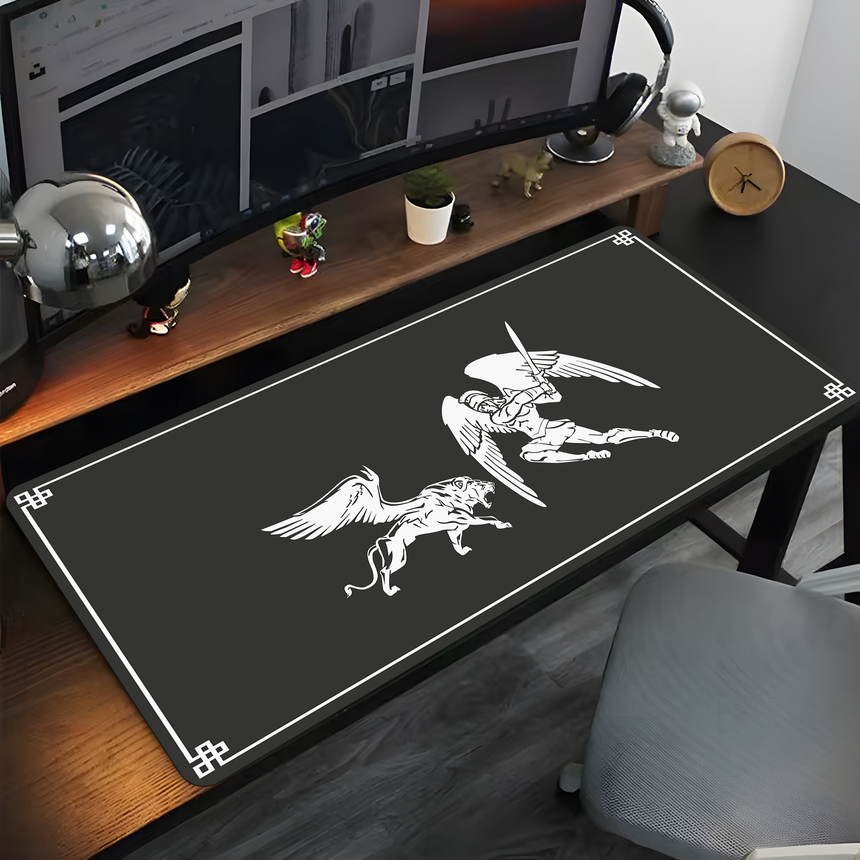 Ares & Lion Mouse Pad