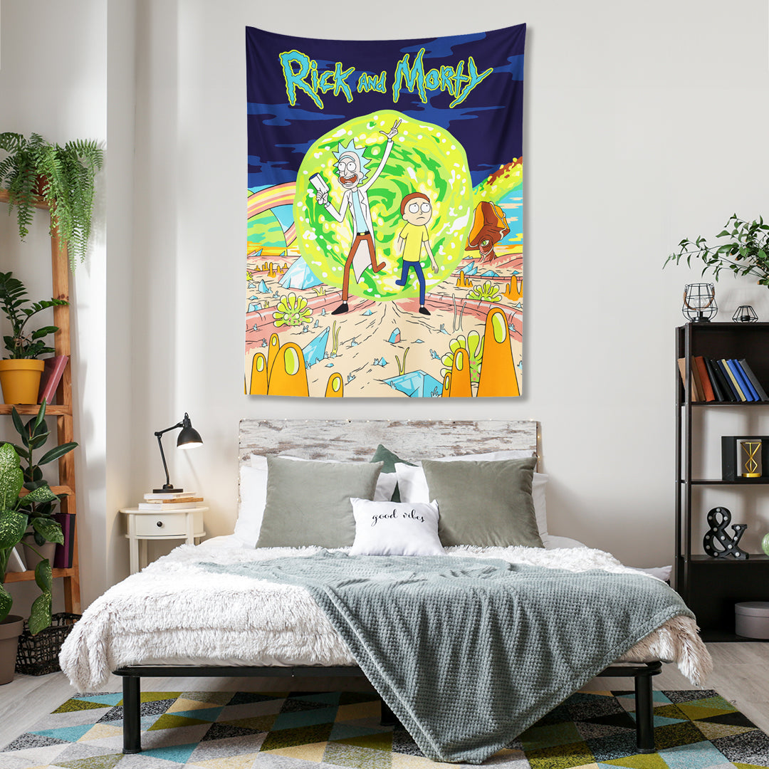 Rick and Morty Duvar Örtüsü