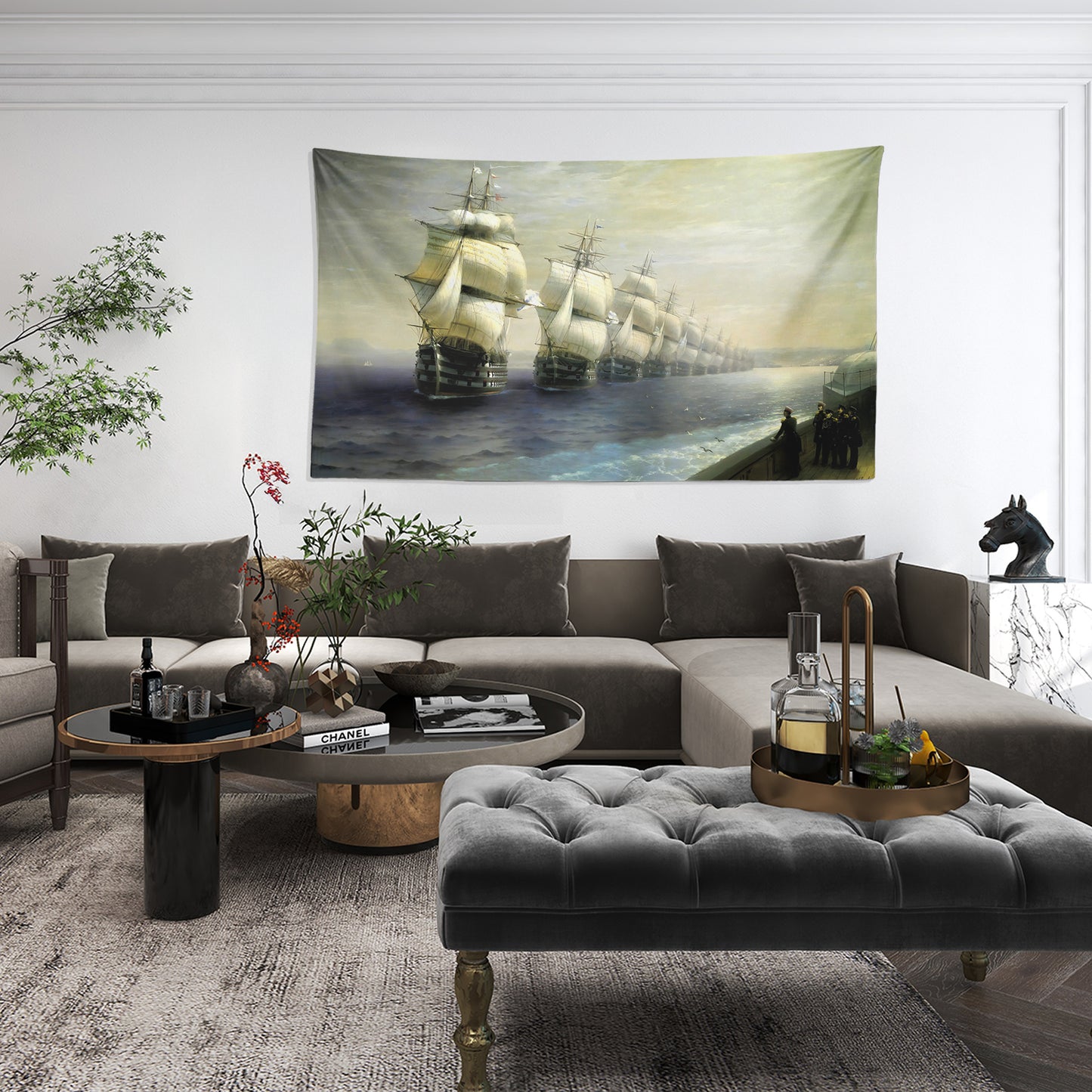 A Game of L'hombre in Brøndums Hotel Wall Covering - 130cm x 100cm