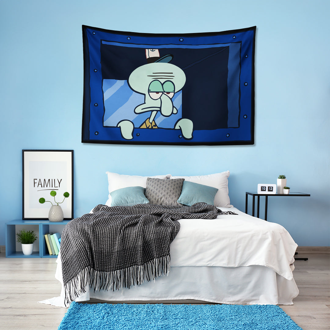 Sünger Bob - Squidward Tentacles Duvar Örtüsü