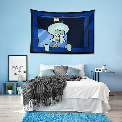 Sünger Bob - Squidward Tentacles Duvar Örtüsü