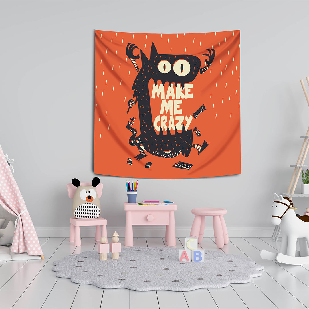 Crazy - Çılgın Duvar Örtüsü