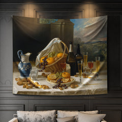 Luncheon Still Life, 1860 Duvar Örtüsü