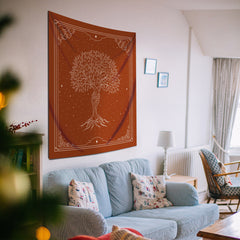 Goddess of Tree | Reddish Duvar Örtüsü