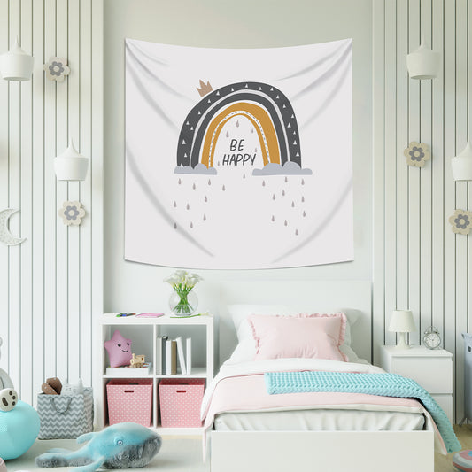 Be Happy - Mutlu Ol Duvar Örtüsü