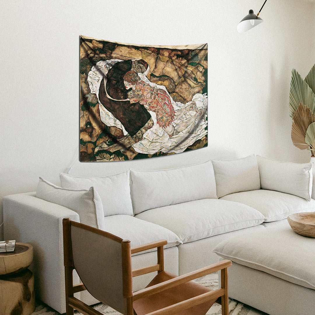 Death and Girl Duvar Örtüsü