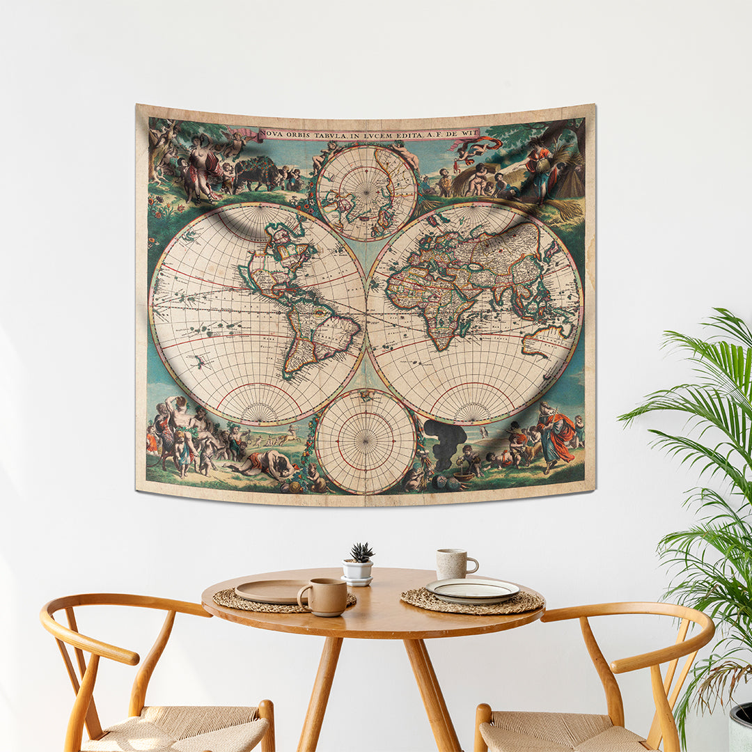 Nova Orbis Tabula Duvar Örtüsü