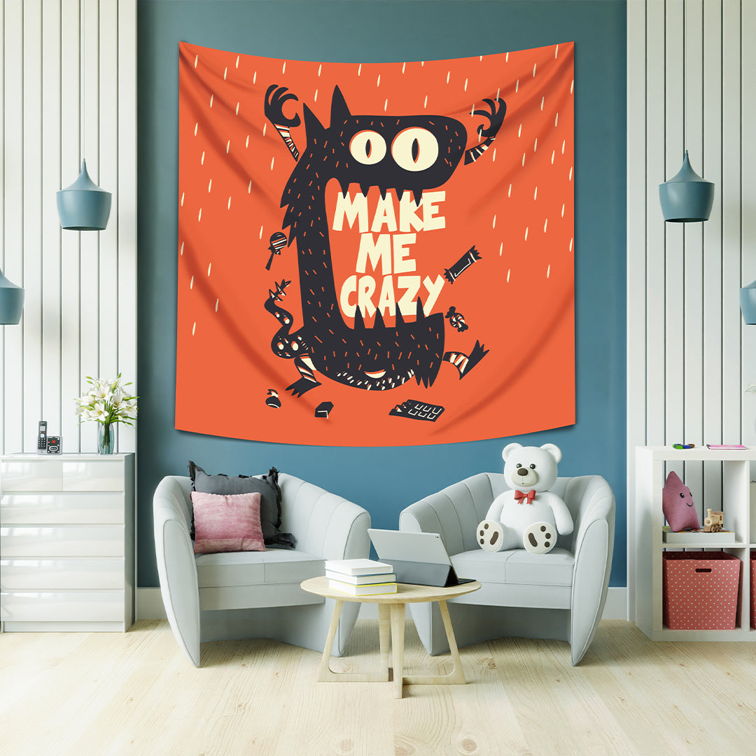 Crazy - Çılgın Duvar Örtüsü