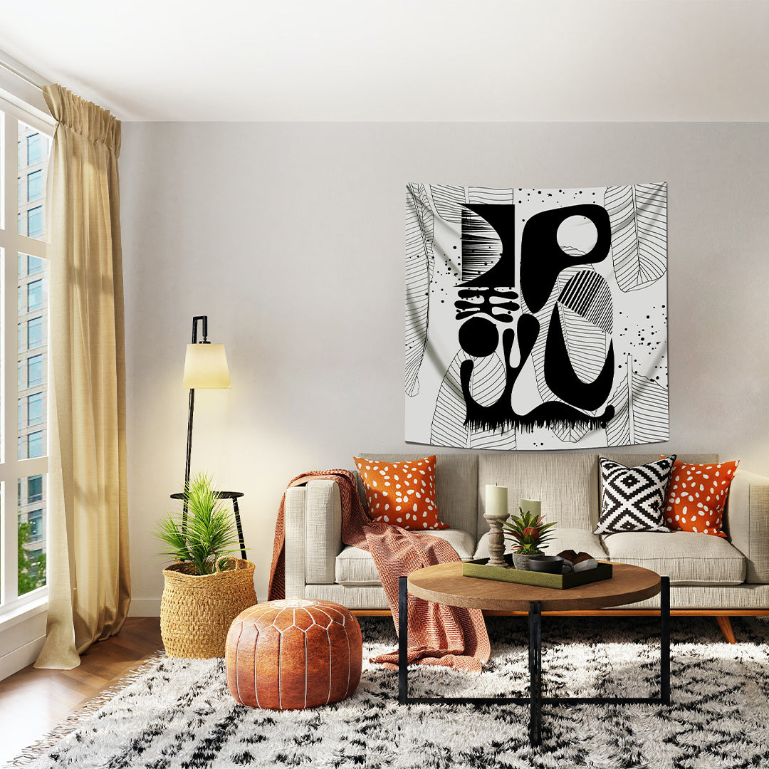 Black Thoughts Duvar Örtüsü