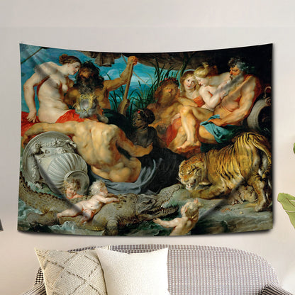 The Four Continents, 1612 - Wall Covering - 130cm x 100cm - Peter Paul Rubens
