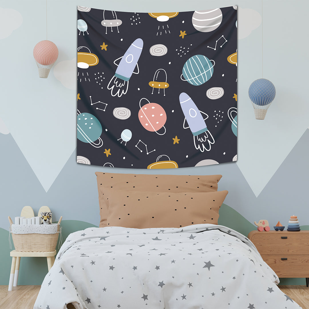 Space - Uzay Duvar Örtüsü