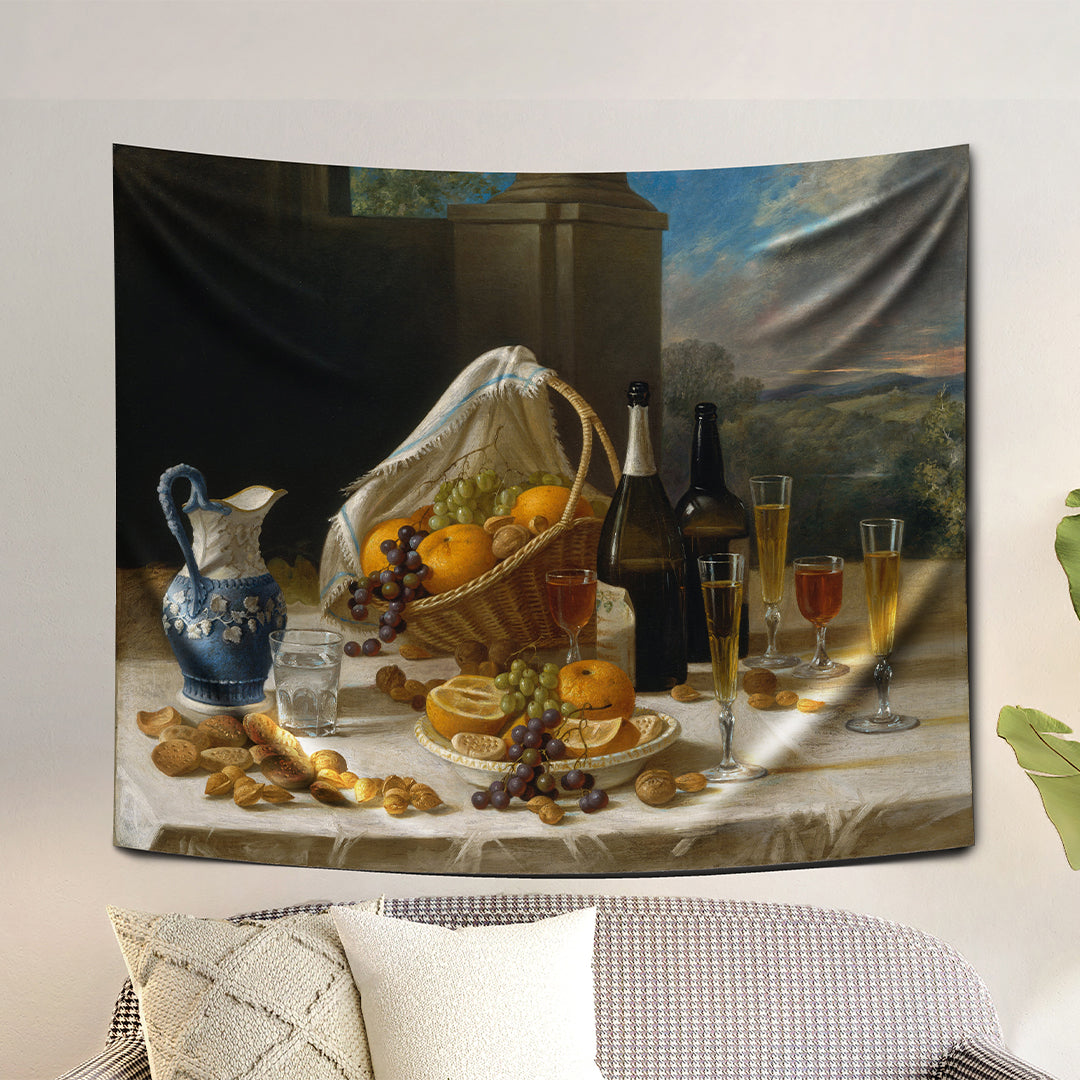 Luncheon Still Life, 1860 Duvar Örtüsü