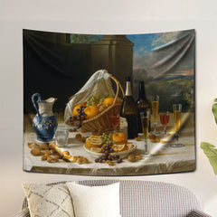 Luncheon Still Life, 1860 Duvar Örtüsü