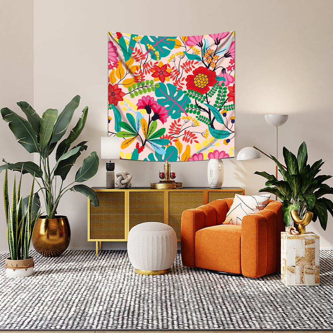 Exotic Flower - Egzotik Çiçek Duvar Örtüsü