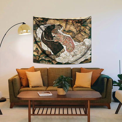 Death and Girl Duvar Örtüsü