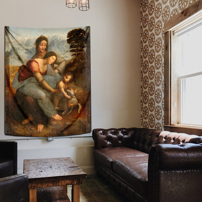 Virgin and Child with St Anne Duvar Örtüsü