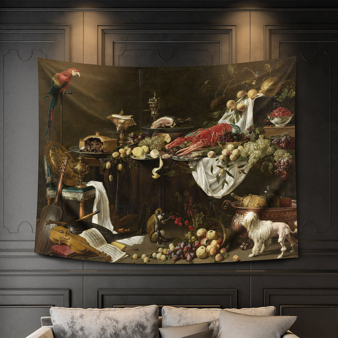 Banquet Still Life, 1644 Duvar Örtüsü