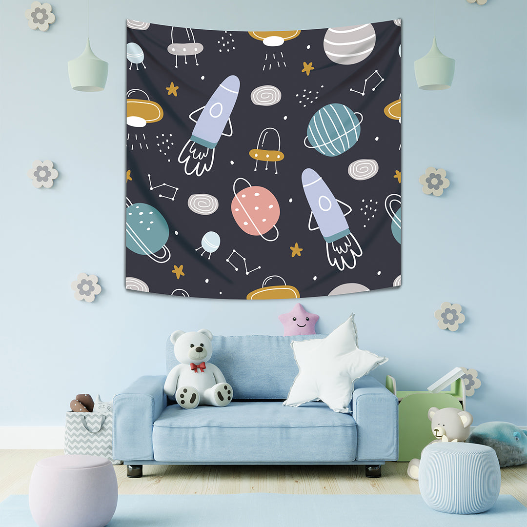 Space - Uzay Duvar Örtüsü