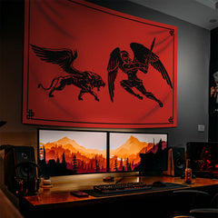Ares & Lion Duvar Örtüsü