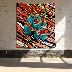 Devil Skull - Şeytan Kafatası Duvar Örtüsü