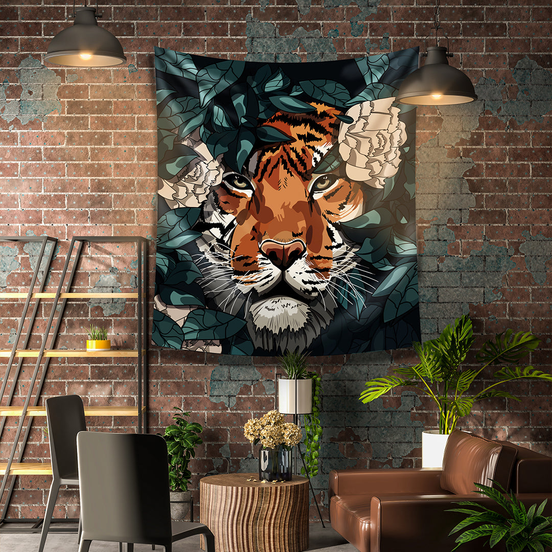 Tiger - Kaplan Duvar Örtüsü