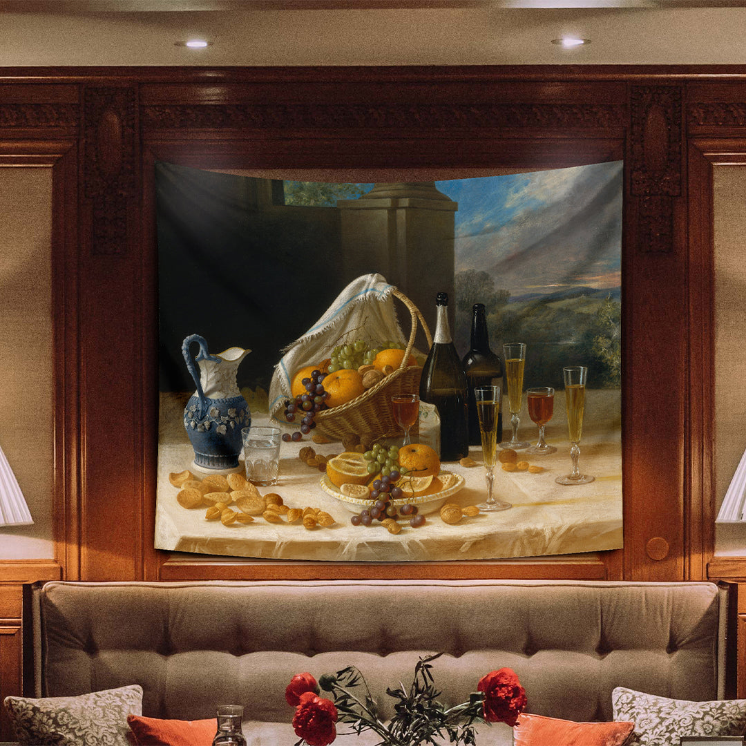 Luncheon Still Life, 1860 Duvar Örtüsü