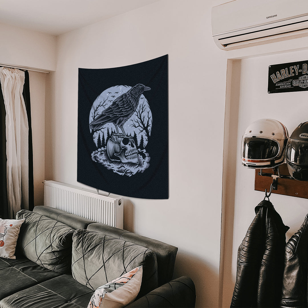 Raven-Kuzgun Duvar Örtüsü