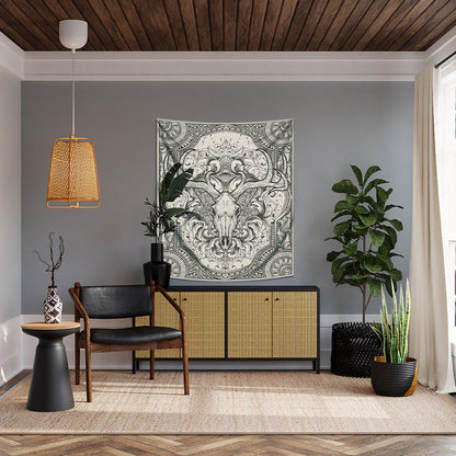 Deer Skull - Geyik Kafatası Duvar Örtüsü